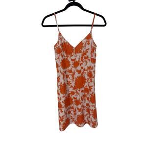 Zimmermann Orange Floral Mini Slip Dress